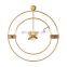 Drop Ship Square Wall Clock Walnut Timber Orologio Automatico Mute Silent Wall Clocks For Metal Wall Decoration