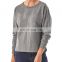 100% Cotton Customized Logo Printed Blank t shirts Wholesale Over sized Plain Women  Long Sleeve T-shirt