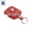 Unique Design Matching Stitching Polyester Lining Material Genuine Leather Airtag Key Chain at Factory Price