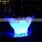PE Plastic LED Ice Bucket Luminous Long Rectangle Buckets Light Color Changing Champagne Beer Red Wine Cooler Ice Pail