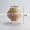 Hot Selling Rattan Japanese Style Tripod Table Lamp, Wicker Small Bedside Wicker Lamp Decorative Kid's Room Cheap Wholesale