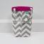 Gray Chevron Hanging Car Backseat Organizer/Car Trash Bag/Car Litter Bag                        
                                                Quality Choice