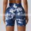 Wholesale Scrunch Butt Yoga Shorts Plus Size Sportswear Women Yoga Shorts Tie Dyed Seamless High Waist Sport Fitness Yoga Shorts