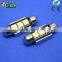 Ultra White Canbus car Interior Light led, Festoon 36mm 3smd 5050 auto led, c5w car interior led