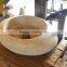 Newest Design Polished Marble Bathroom Beige Sink For Sale
