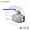 [RUOTENG]  SS304 316 Stainless Steel Handle with Locking Internal Thread BSPP BSPT NPT 2PC Ball Valve