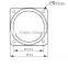 56mm high power led bay light Led lens 120 degree