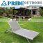 Outdoor Leisure Stainless Steel Mesh Lounge Chair Wheels Beach Hotel Pool Lounge Chair