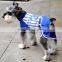 Fashion Pet Baseball Uniform Black and White Vertical Striped Dog Tracksuit