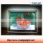 New edgelight super slim wall mounted screw crystal led panel light box and picture display billboard
