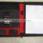 Design stylish hot sale a4 pu leather notepad folder