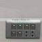 Middle East Switch S0914 6gang and double 4sockets wall switch