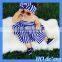 HOGIFT OEM latest style 2016 summer&spring sleeveless blue stripes fashion design small girls dress