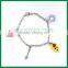 Cutie Cup Cake Zinc Alloy Charms Bracelet