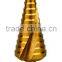 High Performance Spiral flute HSS step drill bit