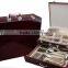 72pcs Mirror Polish Hotel Stainless Steel tableware set in wooden boxes with high quality and low price