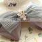 Chiffon ribbons rhinestone hair bows wholesale for girls