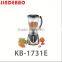 Easy Operation OEM Factory Model Plastic Jar Blender KB-1731E