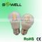 170-260V 6W E27 CE/EMC/GS/ERP/SASO Glass cover COB G45 LED Filament bulbs