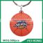 Wholesale bulk metal souvenir basketball sports printing blank key ring