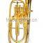 1/6 size gold plated music instrument shaped model trombone