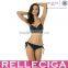 RELLECIGA 2016 Black Low Rise Add-2- Cups Push-up Halter Bikini