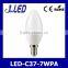 Manufacturers High Lumen Candle Light Dimmable 7w Made in China