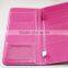 High quality custom recycled promotion pu/genuine passport holder with clear inner pocket