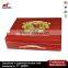 red high glossy lamination custom cigar wooden box for display humidor cabinet