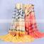 Geometric Plaid Viscose Scarf women new fashion shawl Voile Scarves 180*95