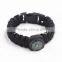 Wholesale whistle ,compass paracord bracelet, multifunctional Survival Paracord bracelet