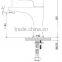Elegant Single Lever Golden Plated Basin Faucet 80 1101G