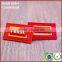Custom red silicone pvc tags labels for shirt suitcase shoes