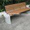 Stone Bench With Backrest Wooden Bench to Sit Wooden Slats for Bench