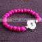 2015 New Product Snap Button Jewelry Fake Pearl Bracelet Wholesale