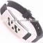316 tainless steel alphabet custom make nick cheap cutom shape personalized silicone bracelets