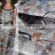 stock printed chiffon fabric
