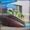 Customized amusement park equipment inflatable water slide with swimming pool hot sale
