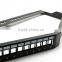 LY-PP6A-19 RJ45 Angle Patch Panel 24-Port Cat6A STP 19" 1U RJ45 Panel Mount Cable Matters Rackmount or Wallmount