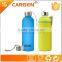 Heat sleeve insulated frosted sport glass water bottle