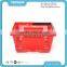 Single Handle Small Plastic Shopping Basket For Supermarket