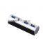 Hi-Speed Aluminum 4 port usb 3.0 hub with Led Light from usb por hub suppliers