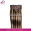 customized full head clip in remy hair extensions 7 piece