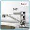 Long Neck Flexible Brass Mixer Kitchen Sink Faucet