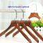 Vintage color luxury wood hanger with metal round hook