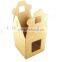 customized individual cardboard paper cupcake box with ribbon