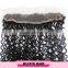 Deep curly hair remy lace front closure with baby hair, 13x2 lace closure