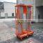 6m aluminum alloy single mast hydraulic electric vertical man platform