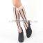 High Qulity Colorful Stripee Silk Knee Socks