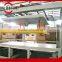 Melamine laminating short cycle hot press line for plywood MDF/HDF/door skin/PB